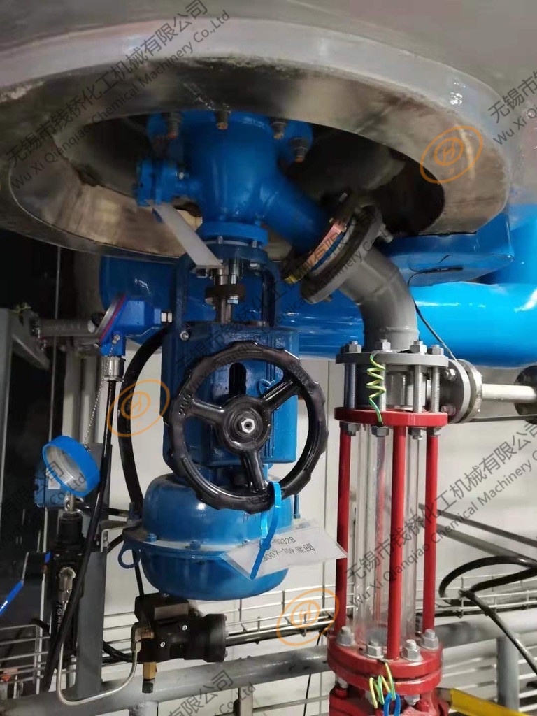 氣動(dòng)+手動(dòng)+測溫搪玻璃放料閥